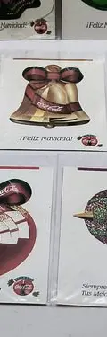 Decorines Coca Cola Colección Esferas Cartón Lote 7pz 90's — Coleccionables vintage, años 90s (foto 3)