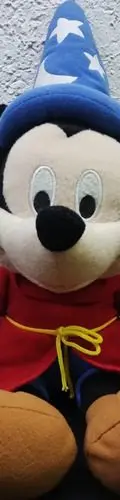 Peluche Mickey Mouse Mago Disney Fantasia Just Play Original Azul Con Rojo — Coleccionables vintage, años NOW (foto 4)