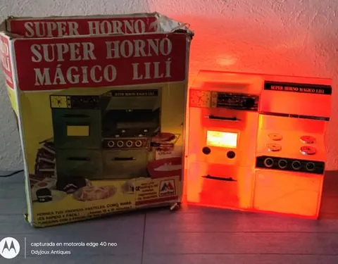 Super Horno Magico De Juguete Lili Ledy En Caja Vintage 70's Naranja