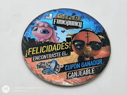Tazo Super Funki Punky Cupon Ganador Canjeable 2013 Gamesa — Coleccionables vintage, años NOW