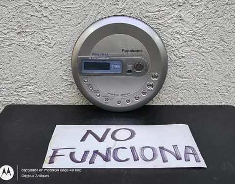 Discman Panasonic Sl-sv550 Fm/am Retro No Funciona Plateado