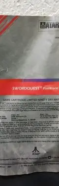 Manual Swordquest Atari 2600 Original — Gaming vintage, años 80s (foto 2)