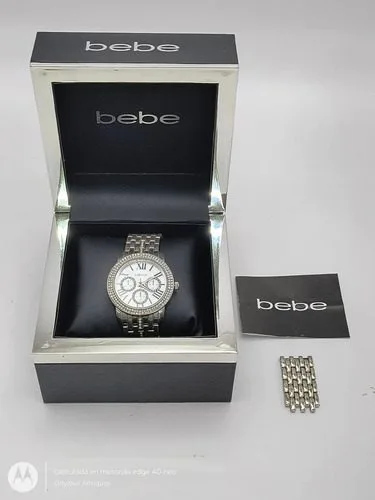 Reloj Bebe Mod. Beb50105ro Plateado Original Usado Plateado Blanco — Decoración vintage
