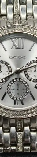 Reloj Bebe Mod. Beb50105ro Plateado Original Usado Plateado Blanco — Decoración vintage (foto 3)
