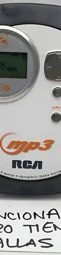 Discman Mp3 Rca Rp-2480 Cd Player Retro Funciona Con Detalle Blanco Con Negro — Audio vintage, años 90s