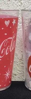 Lote Navideño Coca Cola Vaso Santa Claus Cartón Pelota 6pack — Coleccionables vintage, años 90s (foto 6)