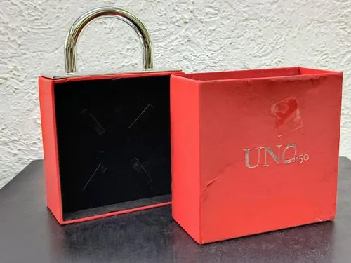 Caja/estuche Para Joyería Marca Uno De 50 Usado Original Rojo — Coleccionables vintage