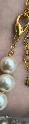 Collar De Perlas Sintéticas Vintage Retro Beige — Coleccionables vintage (foto 5)