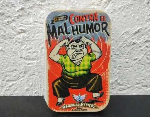Contra El Mal Humor Pastillero Metalico Remedios Mágicos