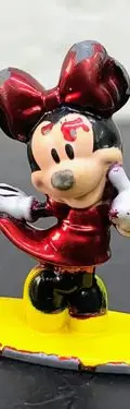 Figura Metálica Minnie Mouse Disney 4cm Original — Coleccionables vintage
