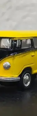 Combi Volkswagen Classical Bus 1962 Amarillo 1/64 Kingsmart Amarillo — Coleccionables vintage, años NOW