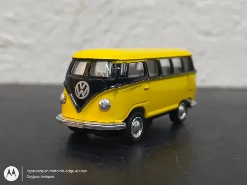 Combi Volkswagen Classical Bus 1962 Amarillo 1/64 Kingsmart Amarillo — Coleccionables vintage, años NOW