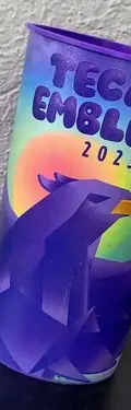 Vaso Promocional Tecate Emblema 2023 Morado Original — Coleccionables vintage, años NOW
