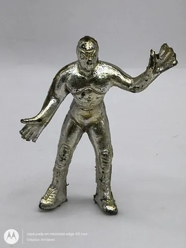 Figura Muñeco Vintage Luchador De Plástico Antiguo México