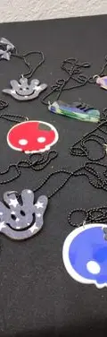 13 Collares Largos Mano Calavera Tenis Ancla Lote Economicos Negro — Coleccionables vintage, años NOW (foto 3)