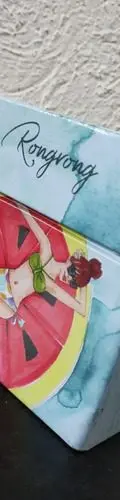 Caja Metálica Promocional Saba Rongrong Mujer Bikini Piscina — Coleccionables vintage
