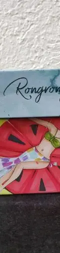 Caja Metálica Promocional Saba Rongrong Mujer Bikini Piscina — Coleccionables vintage (foto 2)