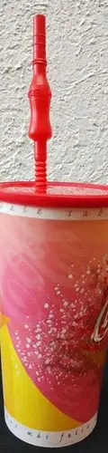 Vaso Coca Cola 750 Ml Con Tapa Y Popote Coleccionistas 2014 Blanco Y Rojo — Coleccionables vintage, años NOW (foto 5)
