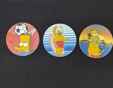 Set Lote Mega Tazos Los Simpsons 2012 Vuala 3-pack