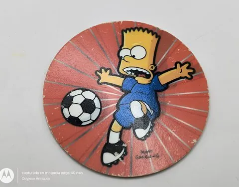 Tazo The Simpsons #221 Classic Bart Futbolista Sabritas