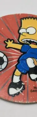 Tazo The Simpsons #221 Classic Bart Futbolista Sabritas — Coleccionables vintage, años 90s (foto 2)