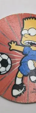 Tazo The Simpsons #221 Classic Bart Futbolista Sabritas — Coleccionables vintage, años 90s (foto 4)