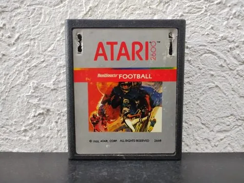 Real Sports Football Atari 2600 Año 1988 Original — Gaming vintage, años 80s