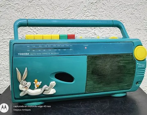 Radiograbadora Recorder Retro Bugs Bunny Lt-400 Toshiba 90's