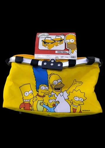 Hielera Plegable Térmica Los Simpsons Canasta De Picnic Orig Amarillo