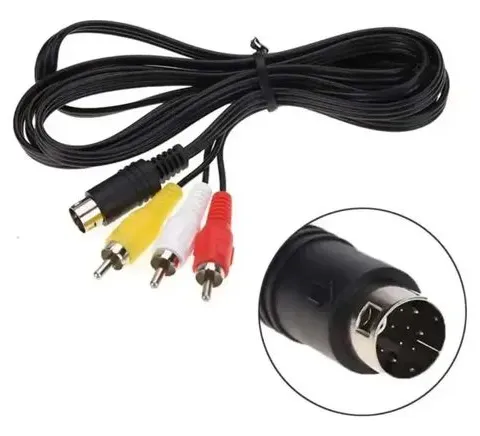 Cable Av Audio Y Video Para Sega Génesis Ii Y Iii 9 Pines