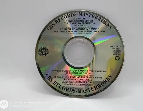 Cd J.s. Batch Concerto In D Minor For 2 Violins & Orchestra
