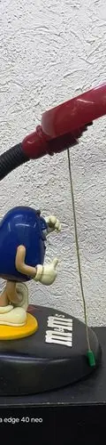 Lámpara De Mesa Figura M&m's Azul Retro De Colección Usa Azul — Decoración vintage, años 90s (foto 6)