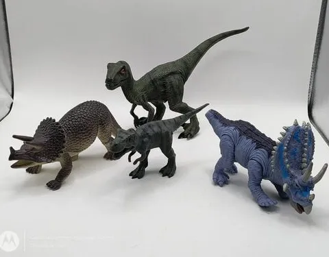 Lote Dinosaurios De Juguete Plástico/pvc Retro 4pz