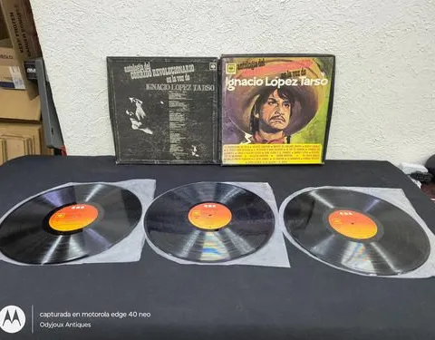 Disco Acetato Antología Corrido Revolucionario Ig. L. Tarso Edición Limitada