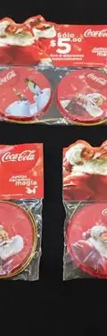 Colección Colguijes Fichas Coca Cola Navidad 6pz Sellado — Coleccionables vintage, años NOW