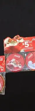 Colección Colguijes Fichas Coca Cola Navidad 6pz Sellado — Coleccionables vintage, años NOW (foto 3)
