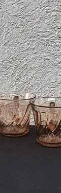 Set Tazas Fortecrisa Vintage Coffee 6-pack Cristal Rosa 70's Cristal Rosa Tazas Vintage Coffee Set 6-pack Cristal Rosa 70's Original — Decoración vintage, años 70s (foto 5)