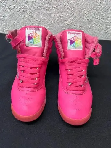 Reebok Freestyle Hi Rainbow 30th Aniversary 24mx 2010 Usado  Fucsia Liso 24