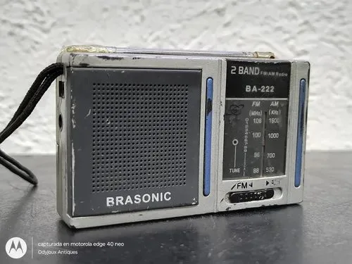 Radio Antiguo Portatil Brasonic 2band Am/fm Ba-222 No Sirve — Audio vintage