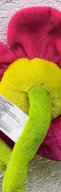 Peluche De Felpa Flor Margarita Sonriente Dibujo Rosa 45cm Rosa — Coleccionables vintage, años 90s (foto 4)