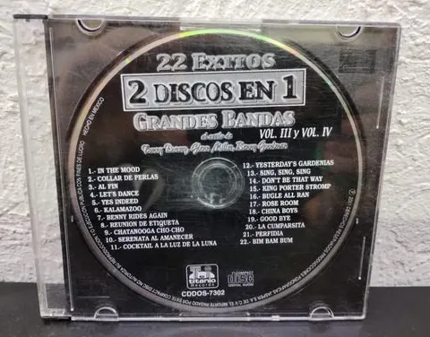Cd 22 Éxitos 2 Discos En 1 Grandes Bandas Al Estilo Miller Estándar