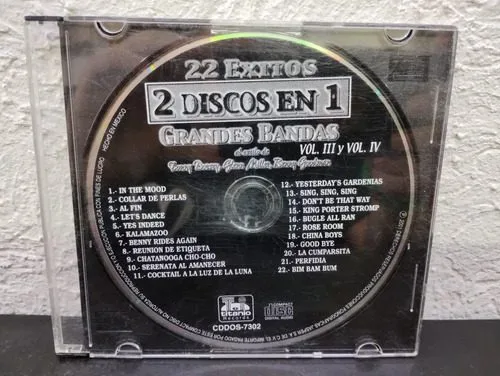 Cd 22 Éxitos 2 Discos En 1 Grandes Bandas Al Estilo Miller Estándar — Audio vintage