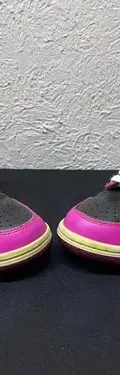 Nike Grade-school Dunk High Black/white-desert Pink Vintage  Fucsia Geométrico 23.5 — Coleccionables vintage, años NOW (foto 4)