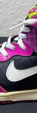 Nike Grade-school Dunk High Black/white-desert Pink Vintage  Fucsia Geométrico 23.5 — Coleccionables vintage, años NOW (foto 5)