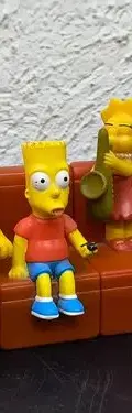 Set Figuras Sofa De Los Simpson Burguer King 4pz Retro — Decoración vintage, años 90s