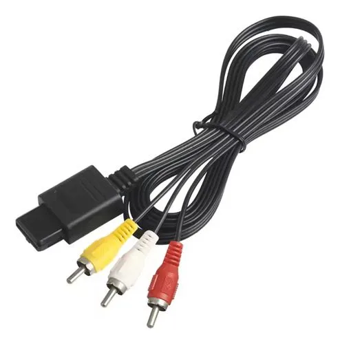Cable Av Audio Y Video Rca Genérico Para Snes N64 Game Cube — Gaming vintage, años 90s