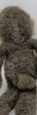Mandril Colgante Vintage K&m International Mono Felpa 46cm Gris — Coleccionables vintage (foto 7)