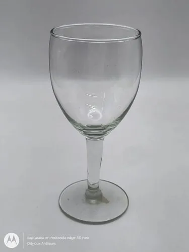 Copa Para Vino/agua De Cristal Liso Vintage 150ml Transparente
