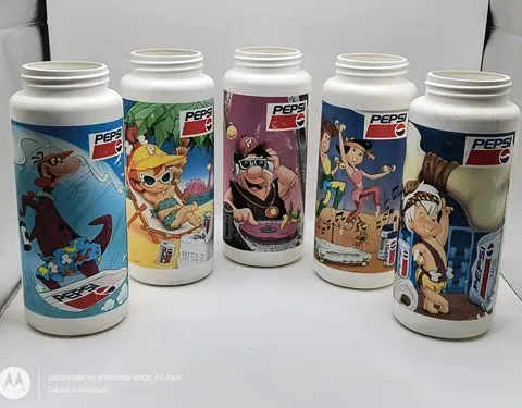 Pepsilindros Picapiedra Retro Vintage Remate 90's 5-pack Los Picapiedras