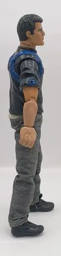Figura Action Man Hasbro Vintage Camisa Negra Short 2004